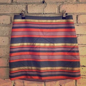 J. Crew Factory Striped Mini Skirt